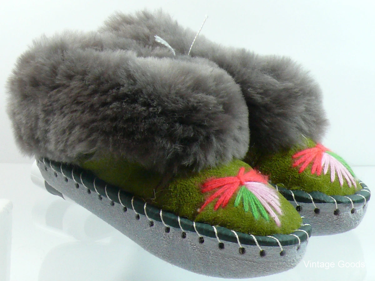 Sheepskin slippers deals ebay