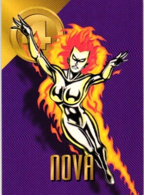NOVA #71 BASE 1996 Marvel Vision Embossed Collectible Card