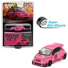 Mini GT 1:64 ABARTH 595 LB-WORKS x Abas Works Pink #851