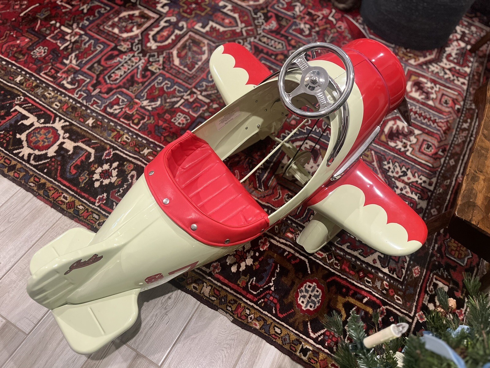 “GeeBee" rideon child's pedal plane, by Airflow Collectibles of