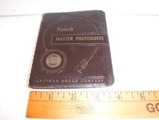 Kodak Master Photoguide pocket guide First Edition 1956 Printing Vintage