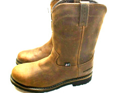 Justin 13 D Wyoming Waterproof ROUND Steel Toe Pull on Work Boot WK4961