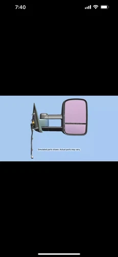 Genuine GM Black Passenger Side Door Mirror 22820398