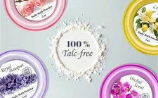 Body  Powder for Women 100% Talc-free with powder puff