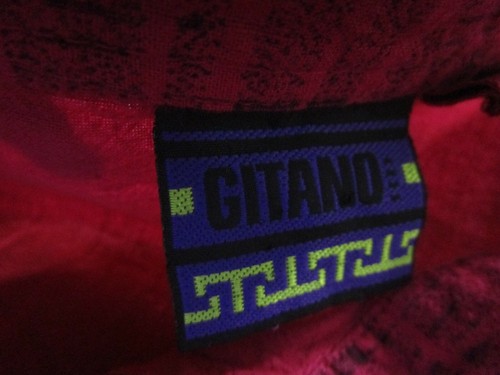 CRAZY VTG Gitano Drop Zone Button-Up Short Sleeve Pink Shirt Men's size Medium - Picture 4 of 5