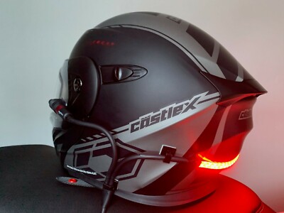 RED LED Snowmobile Helmet Safety Light for helmets with heated shields |  eBay
