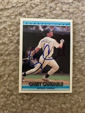 Veteran Casey Candaele Signed Autographed Houston Astros Card