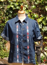 Koret City Blues, Short Sleeved Denim Jacket, Size Petites M