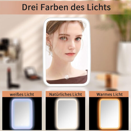 Specchio illuminato a LED specchio per trucco con illuminazione LED dimmerabile specchio per trucco - Foto 6 di 12