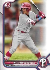 William Bergolla 2022 Bowman Draft #BD-88 Philadelphia Phillies ROOKIE RC