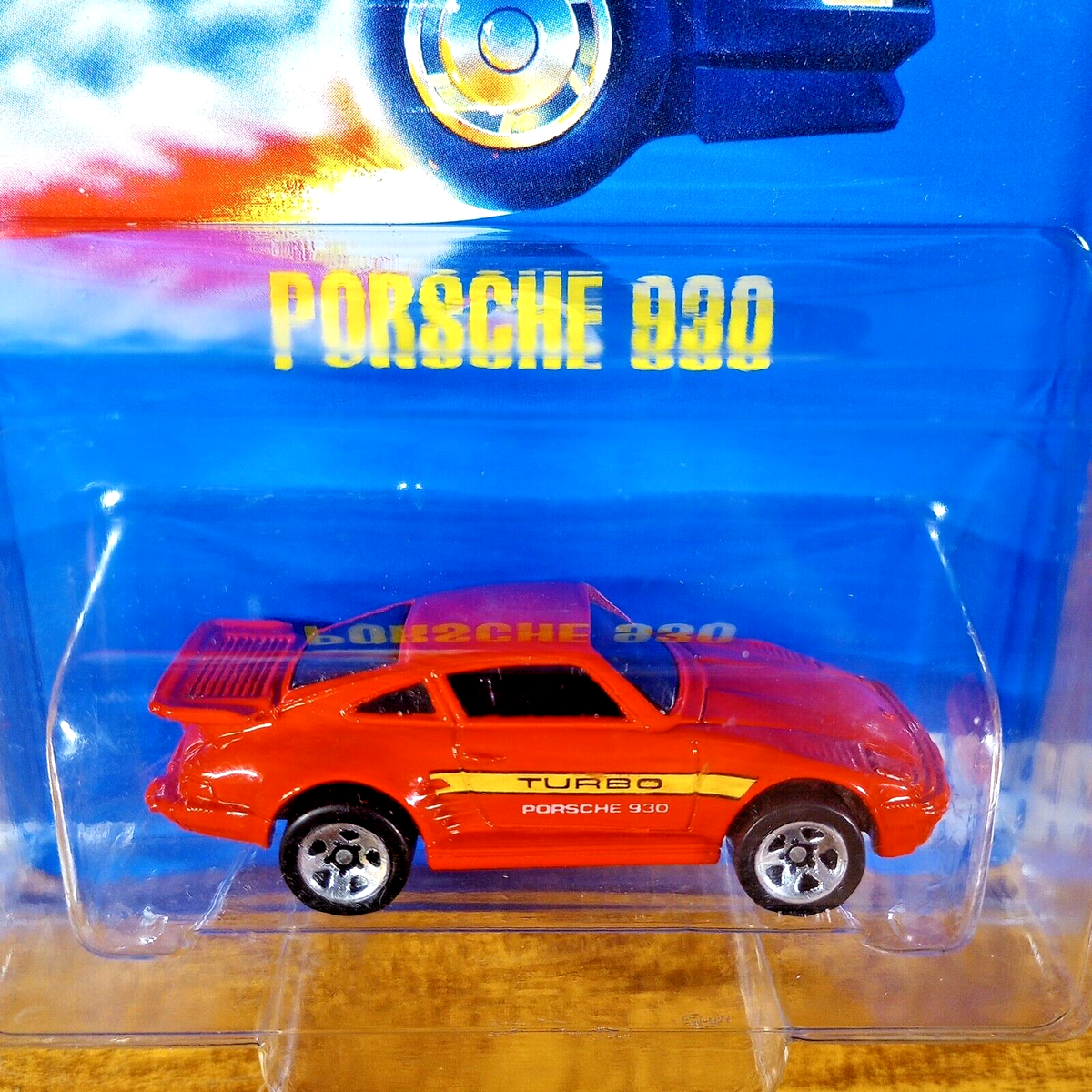 Hot Wheels Vintage Blue Card Porsche 930 Turbo Red 148 5 Spoke