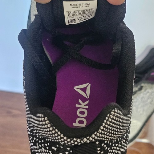 Size 8 Women's Reebok Black White Crossfit Trainers - Picture 2 of 5