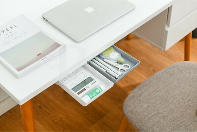 Periea UK ''Luna'' Unter Schreibtisch Schublade Aufbewahrung Organizer-Packung mit 2 ordentlichen Schreibtisch Tabletts
