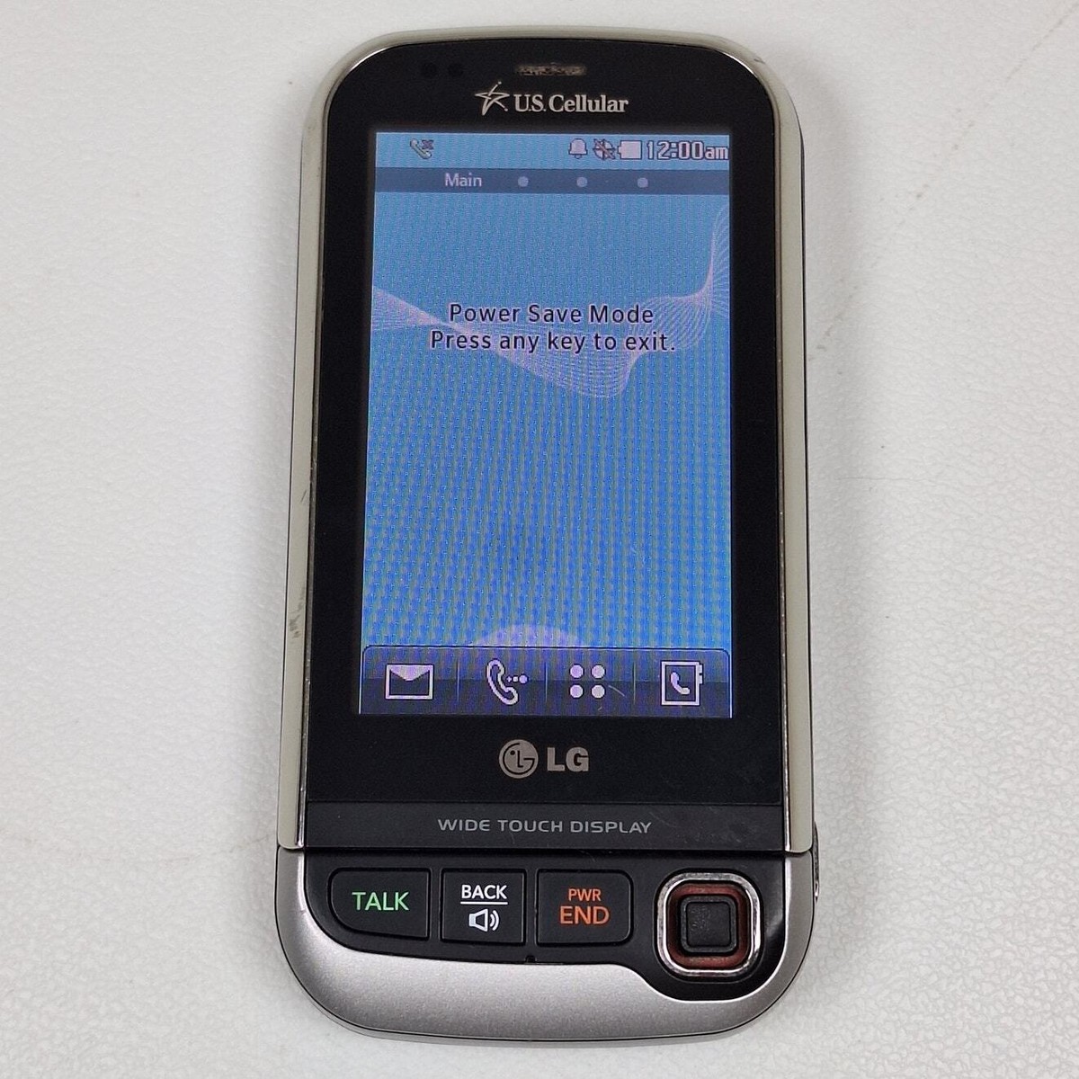 LG Tritan UX840 Black/Silver QWERTY Keyboard Slide Phone (US