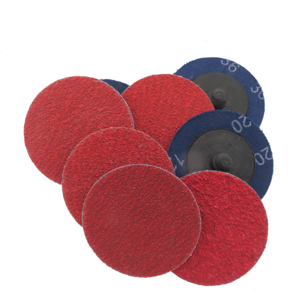 2 Inch Roll Lock 36-120 Grit Sanding Grinding Abrasive Discs R-Type Quick Change