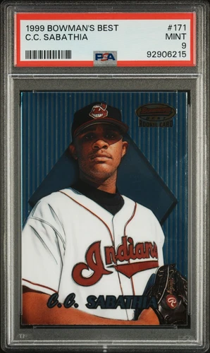 1999 Bowman's Best C.C. Sabathia Rookie #171 PSA 9 - Cleveland Indians - HOF RC