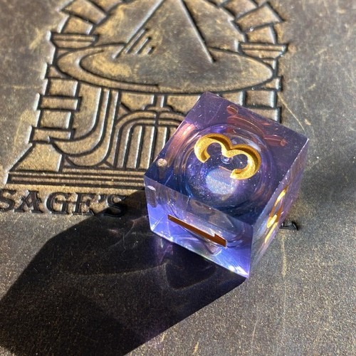 Sage's Twilight Souls Liquid Core Sharp Edge Resin Dice Set | Dnd Dice RPG Dice - Picture 7 of 11