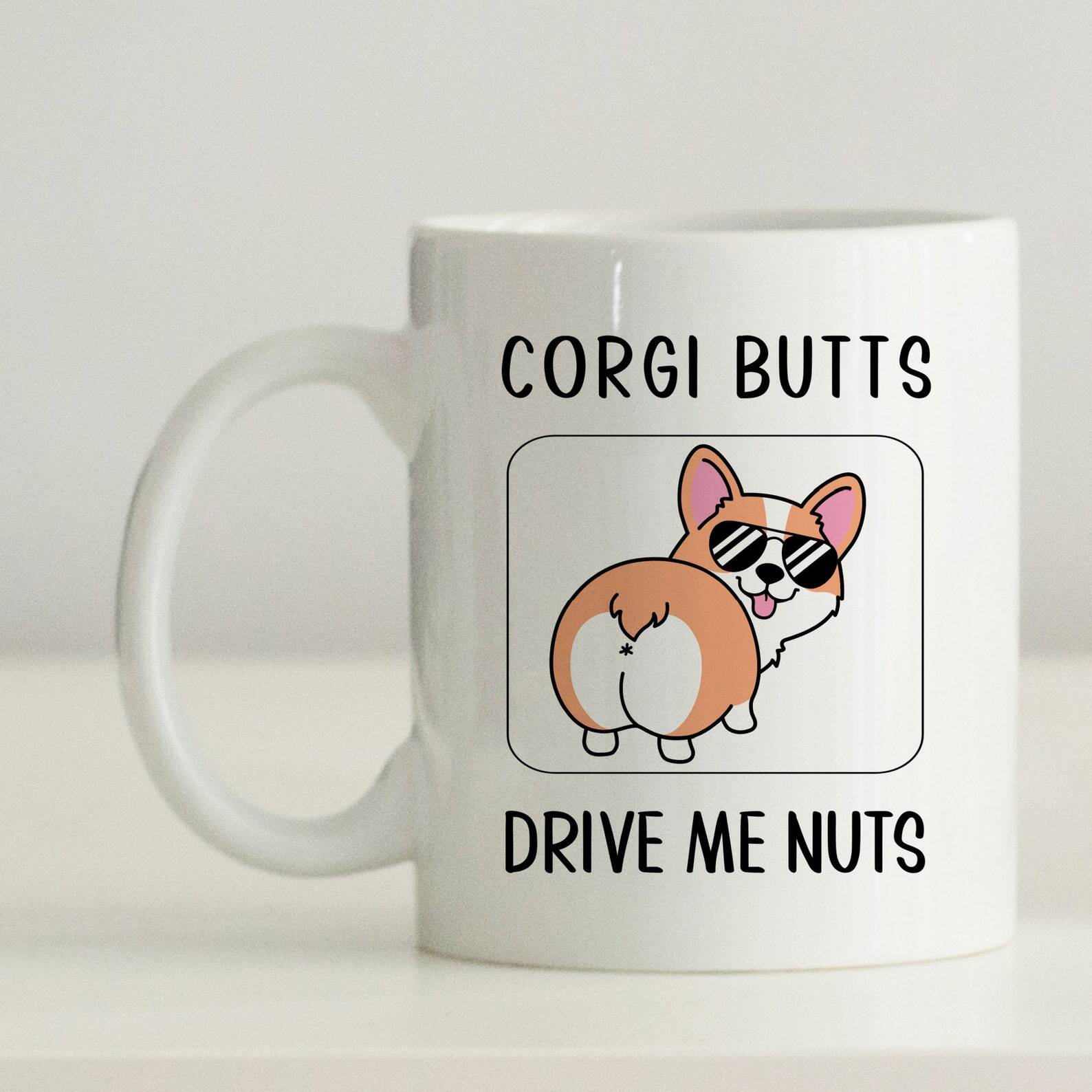Pembroke Corgi Mug Funny Corgi Gift For Corgi Lovers Corgi Butt Mug Funny Gag Gi