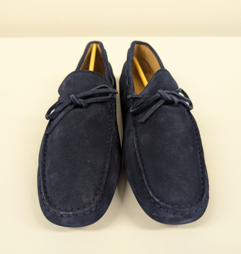 Tod's Gommino Navy Suede Driving Shoes - UK 9 EU 43 - RRP £510 - Picture 3 of 12