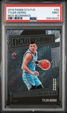 2019 Status Tyler Herro New Beginnings #28 Miami Heat ROOKIE RC PSA 9 MINT