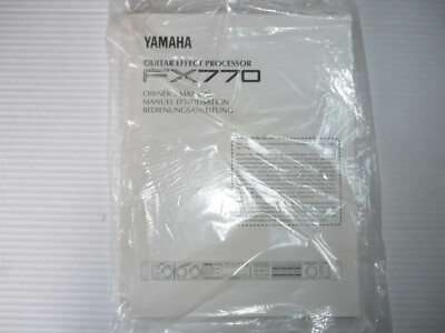 Yamaha FX 700 Guitar Effect Processor Bedienungsanleitung deutsch