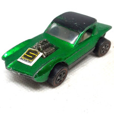 Hot Wheels Redline Python 1967 Green White Interior Made In USA