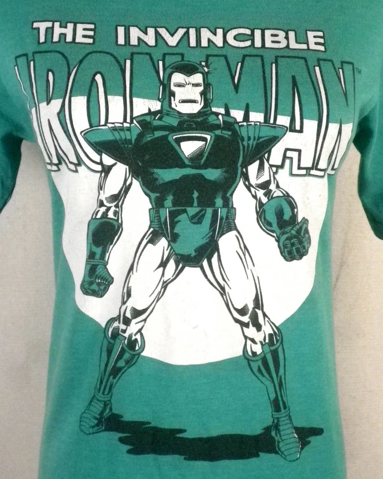 euc Marvel The Invincible Iron Man T-Shirt super hero SZ Youth M - Image 2 of 4