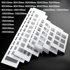 1 Pcs Aluminum Mesh Ventilation Grille White Grilles Various Widths and Lengths