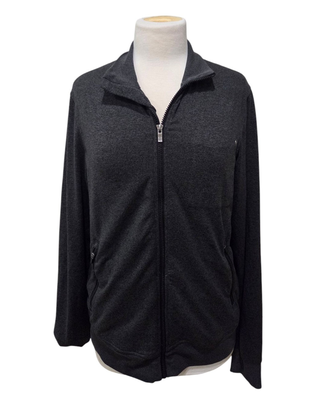 Vuori Womens Grey Athletic Full Zip Knit Jacket with Pockets No Size Tag