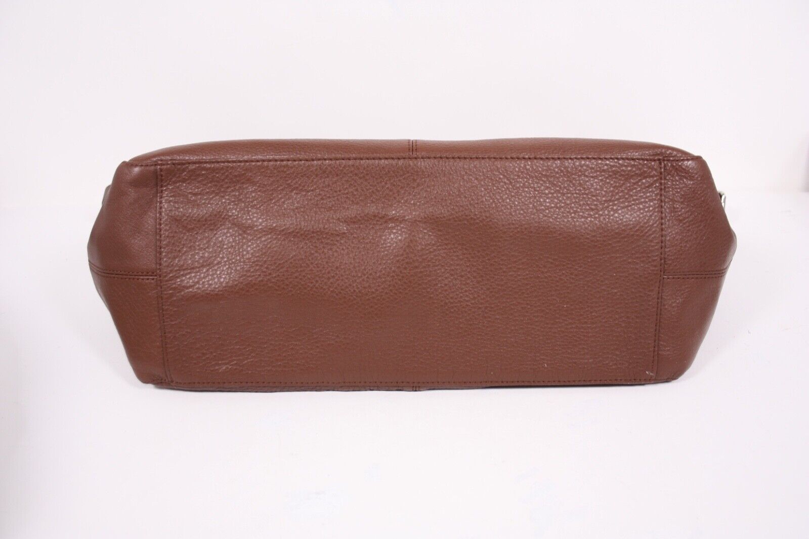 Reversible Brown Black Leather 13 x 21 Huge Shopp… - image 8