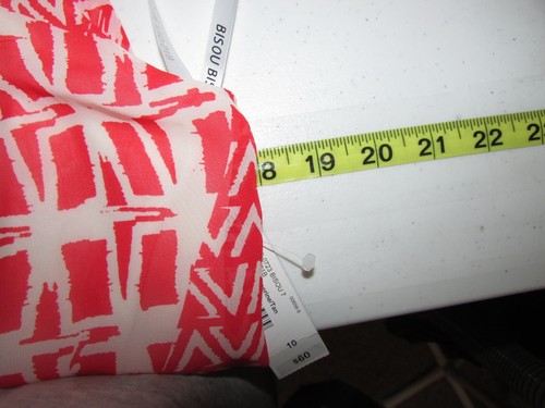 Bisou Bisou Womens Dress Size 10 coral Knee Length Sleeveless Summer NWT New - Picture 4 of 10