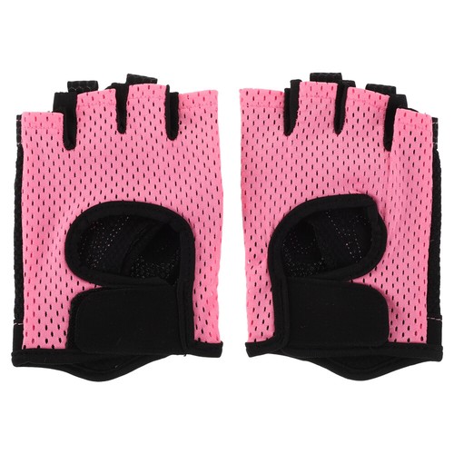 1 Pair Fingerless Cycling Gloves: Shock Absorbing Anti-Slip Workout Gloves For