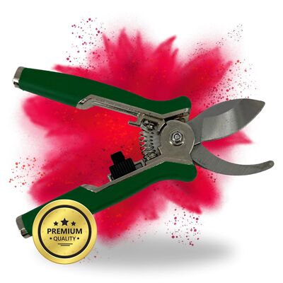 Premium Grow Ernteschere Gartenschere Schere gebogen für Eigenanbau Growbox Zelt