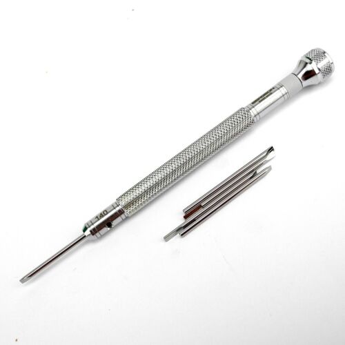 Bergeon Watchmakers Swiss Screwdriver 1.40mm 30080-G with spare blades - HS1414 - Picture 2 of 2