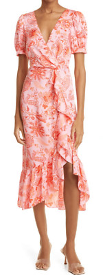 CINQ A SEPT Kay Faux Wrap Dress NWOT Size Small