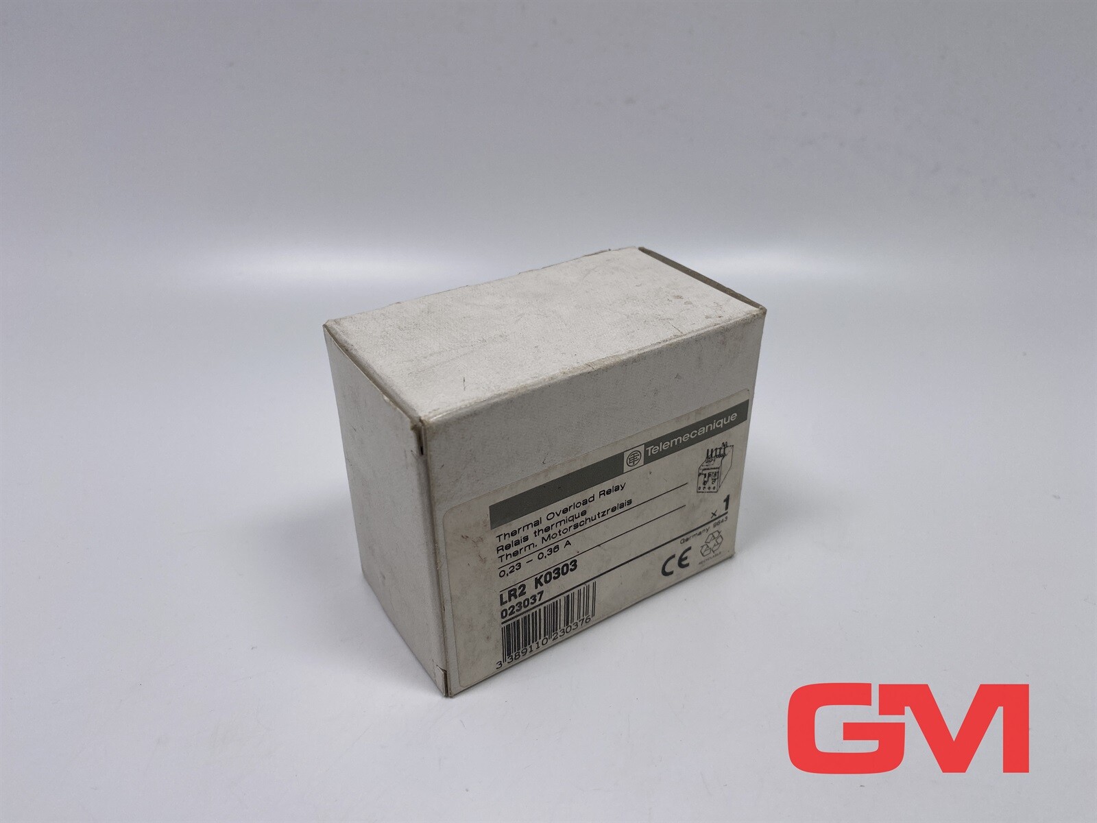 Telemecanique Motor Protection Relay LR2 K0303 Overload Relay 023037 0.23-0.36A