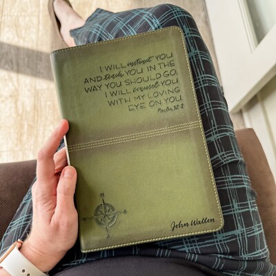 CSB Men's Daily Bible - Personalized - I Will Instruct You - Add Your Name