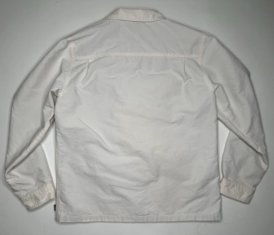 Vans Off The Wall Regis 2.0 Marfil Cremallera Algodón Lona Ropa de Trabajo Chaqueta Grande Foto 4 de 4
