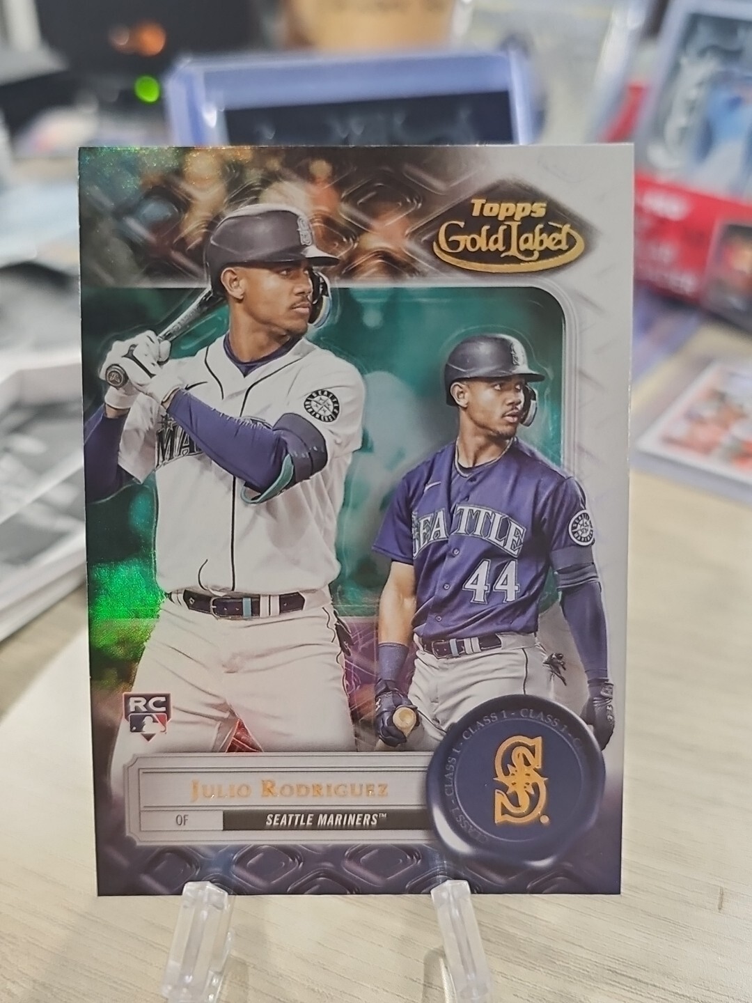 2022 Topps Gold Label Julio Rodriguez Class 1 Rookie RC #4 Mariners