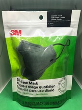 Daily Face Mask, Reusable, Ear Loops, Lightweight Cotton Fabric, 5 pack 20283S