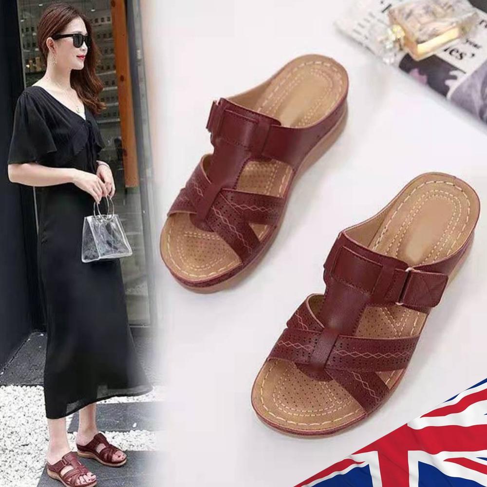 SAOLA Ciabatte da spiaggia donna estive suola spessa sandali vintage zeppa per viaggio mare