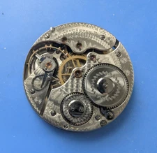 CLEAN VINTAGE 16 SIZE HAMILTON GRADE 972 MODEL 1 POCKET WATCH MOVEMENT PARTS