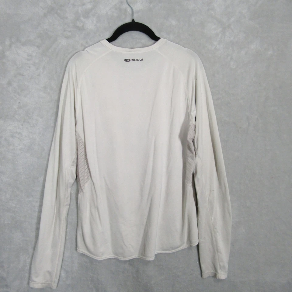 Camisa de corrida esportiva Sugoi feminina manga longa estampa floral bege G - Imagem 4 de 4