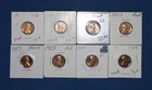 1956-1958 Proof Lincoln Wheat Cent Lot - 8 Proof Coins