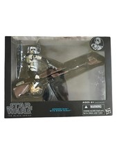 Hasbro Star Wars The Black Series 6  Action Figure Speeder Bike with Biker Scout