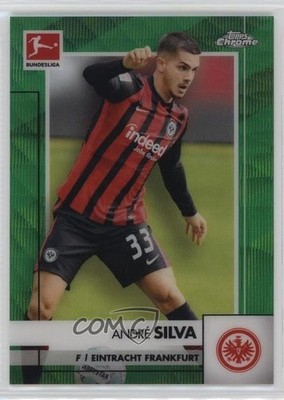 2020-21 Topps Chrome Bundesliga Green Wave Refractor 65/99 Andre Silva #36 0i40