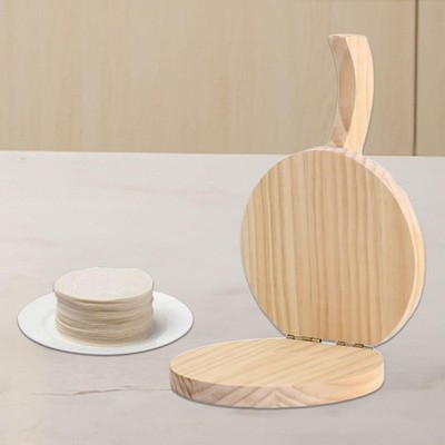 Holz Tortilla Presse Maschine Presse für Pfannkuchen Knödel Haut