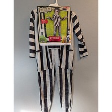 Beetlejuice Beetlejuice Costume Kid's Small 6 Ages 5-7 Jumpsuit Jacket Tie NEW