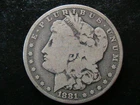 1881-CC MORGAN SILVER DOLLAR