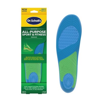 Dr. Scholl s Sport Insoles - Superior Shock 1 Pair (Pack of 1), Blue 